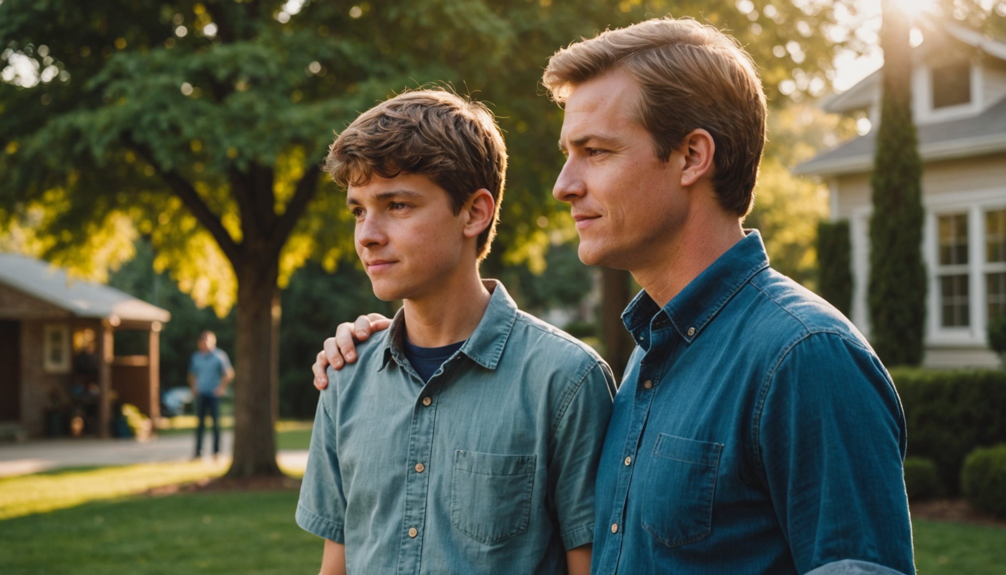 Parent and teen in open conversation