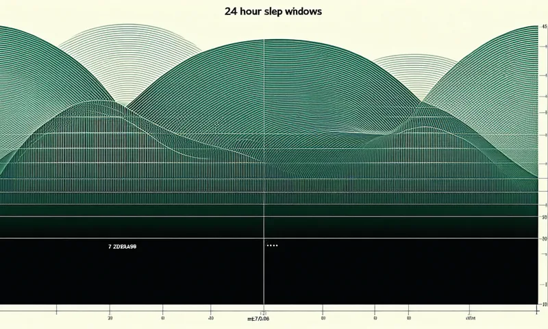 Sleep window estimation chart showing wake windows and estimated sleep opportunity for a 7-month-old
